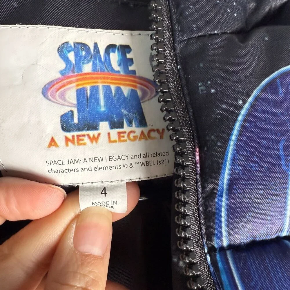 Members Only Youth Space Jams Tune Squad Puffer Jacket Sz 4T